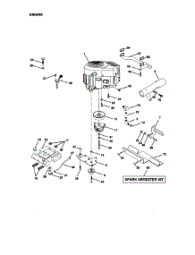 Engine parts for Craftsman Front-Engine Lawn Tractor 917273042 from AppliancePartsPros.com