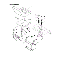 Seat Assembly parts for Craftsman Front-Engine Lawn Tractor 917273042 from AppliancePartsPros.com