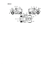 Decals parts for Craftsman Front-Engine Lawn Tractor 917273042 from AppliancePartsPros.com