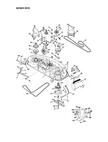 Mower Deck parts for Craftsman Front-Engine Lawn Tractor 917273042 from AppliancePartsPros.com