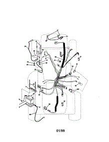 Electrical parts for Craftsman Front-Engine Lawn Tractor 917273050 from AppliancePartsPros.com