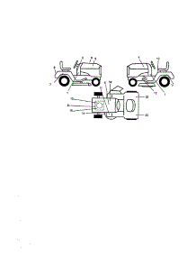 Decals parts for Craftsman Front-Engine Lawn Tractor 917273050 from AppliancePartsPros.com