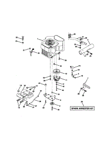 Engine parts for Craftsman Front-Engine Lawn Tractor 917273051 from AppliancePartsPros.com