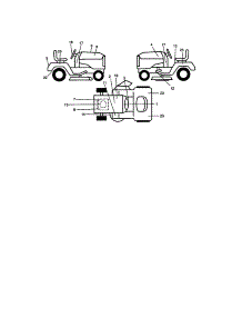 Decals parts for Craftsman Front-Engine Lawn Tractor 917273060 from AppliancePartsPros.com