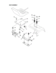 Seat Assembly parts for Craftsman Front-Engine Lawn Tractor 917273061 from AppliancePartsPros.com