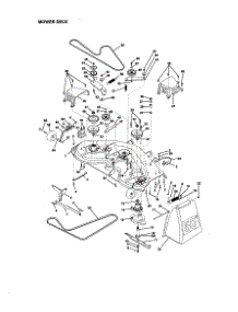Mower Deck parts for Craftsman Front-Engine Lawn Tractor 917273061 from AppliancePartsPros.com