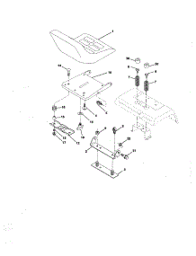 Seat Assembly parts for Craftsman Front-Engine Lawn Tractor 917273070 from AppliancePartsPros.com