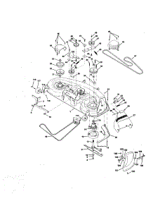Mower Deck parts for Craftsman Front-Engine Lawn Tractor 917273070 from AppliancePartsPros.com