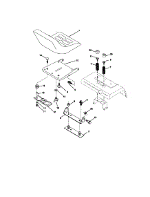 Seat Assembly parts for Craftsman Front-Engine Lawn Tractor 917273080 from AppliancePartsPros.com
