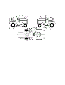 Decals parts for Craftsman Front-Engine Lawn Tractor 917273080 from AppliancePartsPros.com