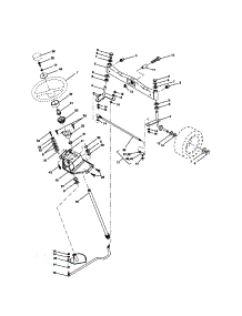Steering Assembly parts for Craftsman Front-Engine Lawn Tractor 917273090 from AppliancePartsPros.com