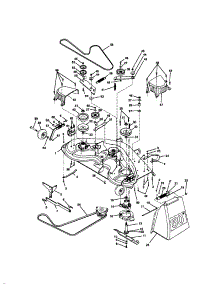 Mower Deck parts for Craftsman Front-Engine Lawn Tractor 917273090 from AppliancePartsPros.com