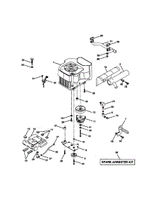 Engine parts for Craftsman Front-Engine Lawn Tractor 917273101 from AppliancePartsPros.com