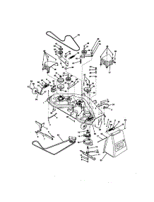 Mower Deck parts for Craftsman Front-Engine Lawn Tractor 917273101 from AppliancePartsPros.com