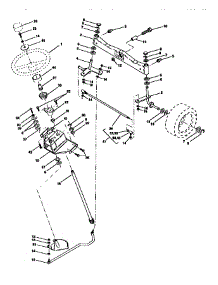 Steering Assembly parts for Craftsman Front-Engine Lawn Tractor 917273110 from AppliancePartsPros.com