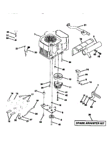 Engine parts for Craftsman Front-Engine Lawn Tractor 917273110 from AppliancePartsPros.com