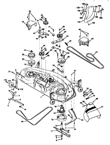 Mower Deck parts for Craftsman Front-Engine Lawn Tractor 917273110 from AppliancePartsPros.com