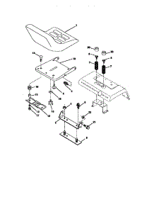 Seat Assembly parts for Craftsman Front-Engine Lawn Tractor 917273111 from AppliancePartsPros.com