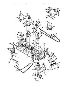 Mower Deck parts for Craftsman Front-Engine Lawn Tractor 917273111 from AppliancePartsPros.com