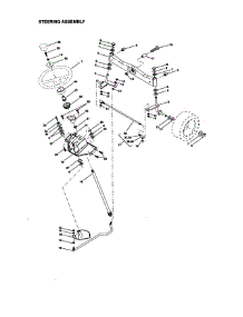 Steering Assembly parts for Craftsman Front-Engine Lawn Tractor 917273113 from AppliancePartsPros.com