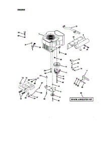 Engine parts for Craftsman Front-Engine Lawn Tractor 917273113 from AppliancePartsPros.com