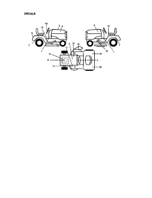 Decals parts for Craftsman Front-Engine Lawn Tractor 917273113 from AppliancePartsPros.com