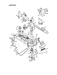 Mower Deck parts for Craftsman Front-Engine Lawn Tractor 917273113 from AppliancePartsPros.com