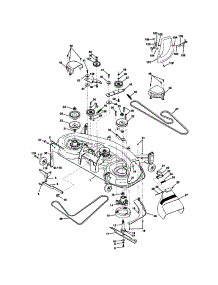 Mower Deck parts for Craftsman Front-Engine Lawn Tractor 917273114 from AppliancePartsPros.com