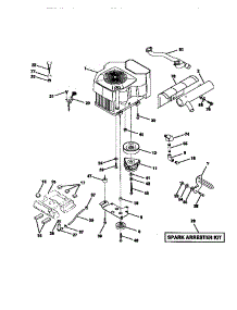 Engine parts for Craftsman Front-Engine Lawn Tractor 917273120 from AppliancePartsPros.com