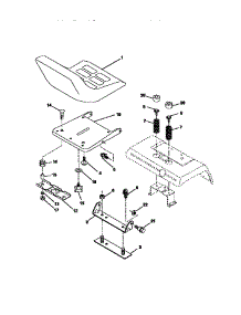 Seat Assembly parts for Craftsman Front-Engine Lawn Tractor 917273120 from AppliancePartsPros.com