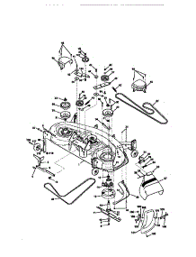 Mower Deck parts for Craftsman Front-Engine Lawn Tractor 917273120 from AppliancePartsPros.com