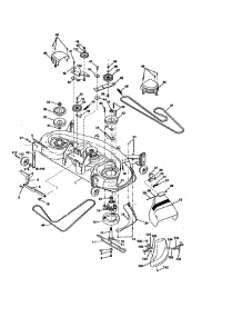 Mower Deck parts for Craftsman Front-Engine Lawn Tractor 917273121 from AppliancePartsPros.com