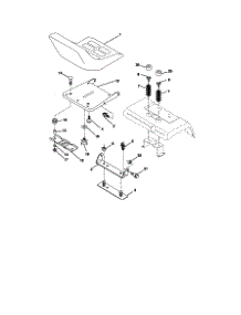 Seat Assembly parts for Craftsman Front-Engine Lawn Tractor 917273122 from AppliancePartsPros.com