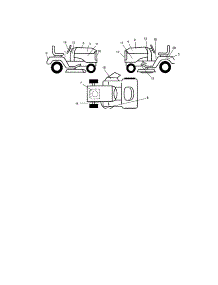 Decals parts for Craftsman Front-Engine Lawn Tractor 917273135 from AppliancePartsPros.com