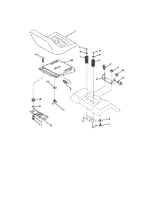 Seat Assembly parts for Craftsman Front-Engine Lawn Tractor 917273140 from AppliancePartsPros.com