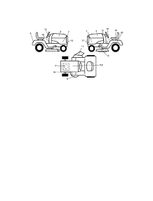 Decals parts for Craftsman Front-Engine Lawn Tractor 917273140 from AppliancePartsPros.com