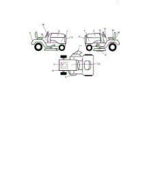 Decals parts for Craftsman Front-Engine Lawn Tractor 917273143 from AppliancePartsPros.com