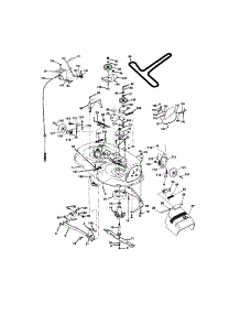 Mower Deck parts for Craftsman Front-Engine Lawn Tractor 917273150 from AppliancePartsPros.com