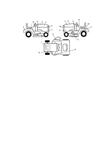 Decals parts for Craftsman Front-Engine Lawn Tractor 917273160 from AppliancePartsPros.com
