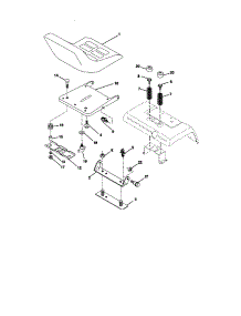 Seat Assembly parts for Craftsman Front-Engine Lawn Tractor 917273200 from AppliancePartsPros.com