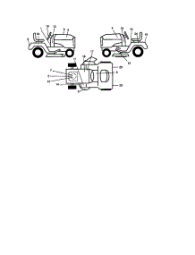 Decals parts for Craftsman Front-Engine Lawn Tractor 917273200 from AppliancePartsPros.com