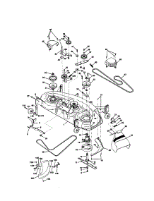Mower Deck parts for Craftsman Front-Engine Lawn Tractor 917273200 from AppliancePartsPros.com