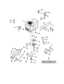 Engine parts for Craftsman Front-Engine Lawn Tractor 917273201 from AppliancePartsPros.com