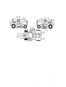 Decals parts for Craftsman Front-Engine Lawn Tractor 917273201 from AppliancePartsPros.com