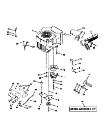 Engine parts for Craftsman Front-Engine Lawn Tractor 917273220 from AppliancePartsPros.com