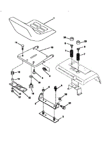 Seat Assembly parts for Craftsman Front-Engine Lawn Tractor 917273220 from AppliancePartsPros.com
