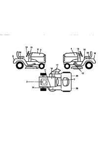 Decals parts for Craftsman Front-Engine Lawn Tractor 917273220 from AppliancePartsPros.com