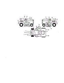 Decals parts for Craftsman Front-Engine Lawn Tractor 917273221 from AppliancePartsPros.com