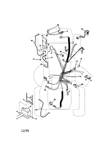 Electrical parts for Craftsman Front-Engine Lawn Tractor 917273222 from AppliancePartsPros.com