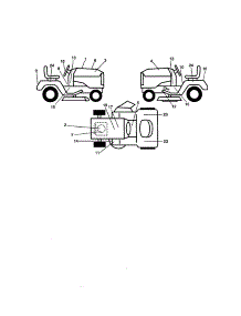 Decals parts for Craftsman Front-Engine Lawn Tractor 917273222 from AppliancePartsPros.com